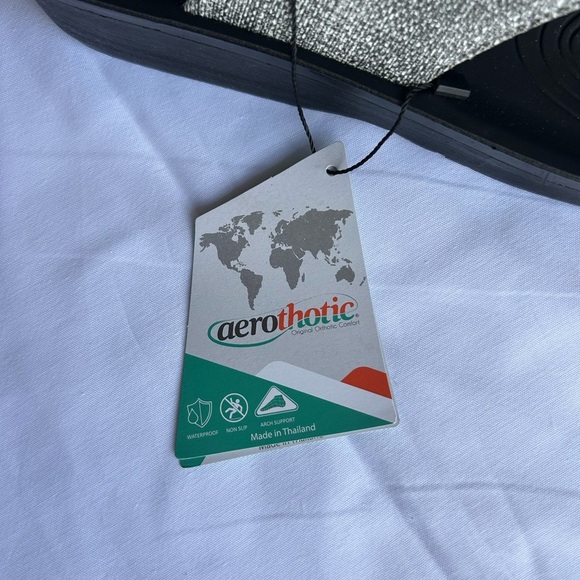 Elegant Black and Silver Women's Sandals - Picture 11 of 12